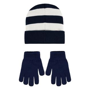Nike Juniors' [7-16] Striped Beanie + Glove Two-Piece Set