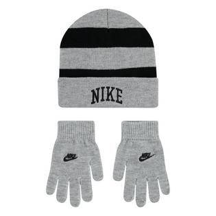 Nike Ensemble tuque ray&eacute;e + gants pour juniors [7-16]
