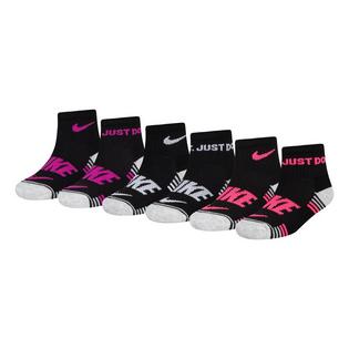  Kids' Block Cushioned Ankle Sock (6 Pack)