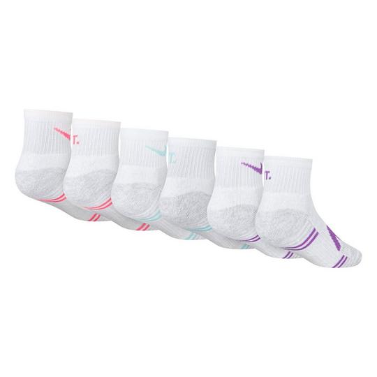 Nike dri fit cushion quarter socks best sale