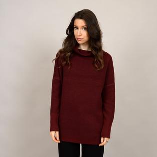  Women's Ribbed Knit Mock Neck Sweater