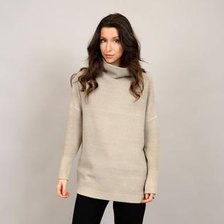  Women's Ribbed Knit Mock Neck Sweater