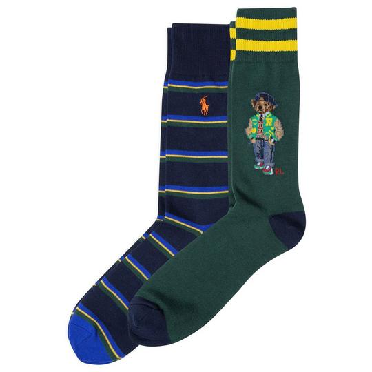 Polo Ralph Lauren Men s Polo Bear Trouser Sock  2 Pack 