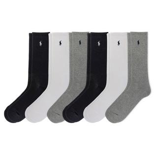 Polo Ralph Lauren Men's Cotton-Blend Crew Sock (6 Pack)