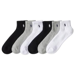 Polo Ralph Lauren Men's Cotton-Blend Quarter Crew Sock (6 Pack)