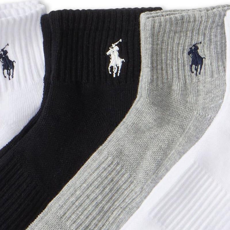 Polo Ralph Lauren Chaussettes en m&eacute;lange de coton pour hommes (paquet de 6)