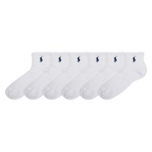 Polo Ralph Lauren Men's Cotton-Blend Quarter Crew Sock (6 Pack)