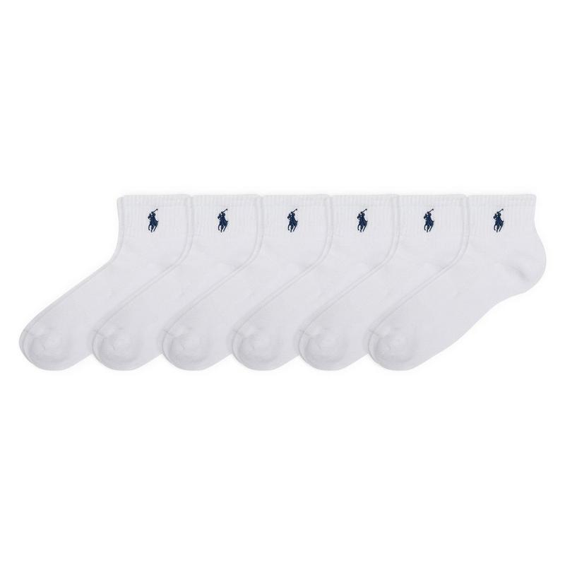 Polo Ralph Lauren Chaussettes en m&eacute;lange de coton pour hommes (paquet de 6)