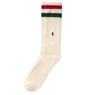 Men's Striped Wool-Blend Boot Sock