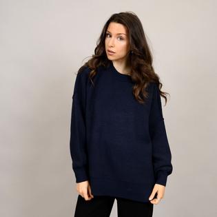  Women's Ribbed Knit Crew Neck Sweater