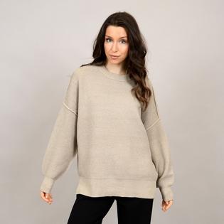  Women's Ribbed Knit Crew Neck Sweater