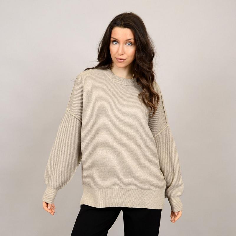 Oak & Ivy Chandail &agrave; col rond en tricot c&ocirc;tel&eacute; pour femmes