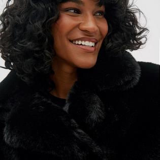 Noize Manteau en fausse fourrure Loretta pour femmes
