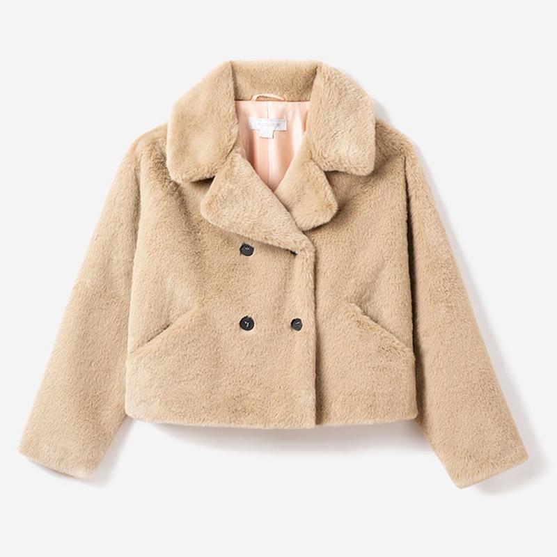 Noize Manteau en fausse fourrure Loretta pour femmes
