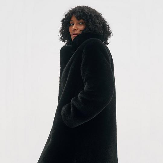 Women s Savannah Faux Fur Coat Noize Sporting Life Online