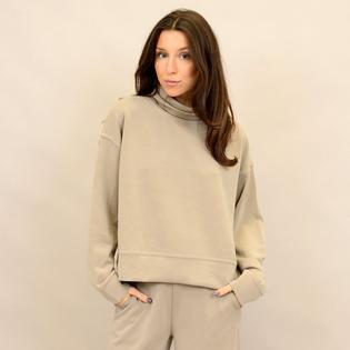 Women's Soft Knit Turtleneck Sweatshirt