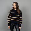 Women s Wide Striped Knit Sweater