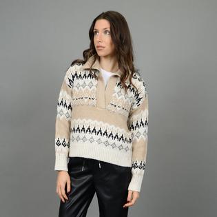 Women's Fair Isle Knit Polo Sweater