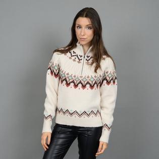 Women's Fair Isle Knit Half-Zip Sweater