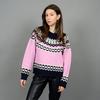 Women s Fair Isle Knit Crew Sweater