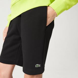 Lacoste Short en molleton de coton bross&eacute; biologique pour hommes