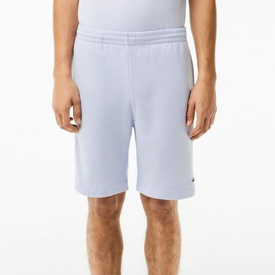 Lacoste Short en molleton de coton bross  biologique pour hommes