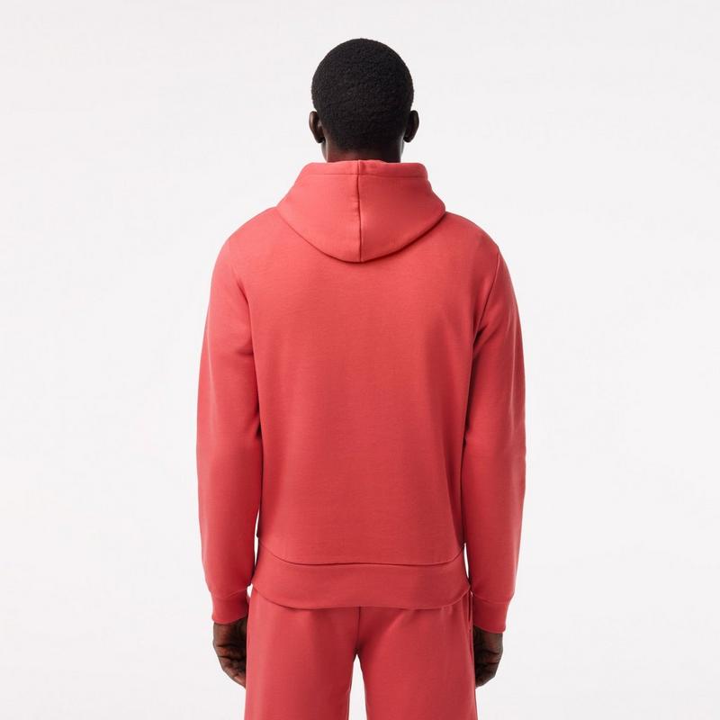 Lacoste Chandail &agrave; capuchon en molleton de coton bross&eacute; biologique pour hommes