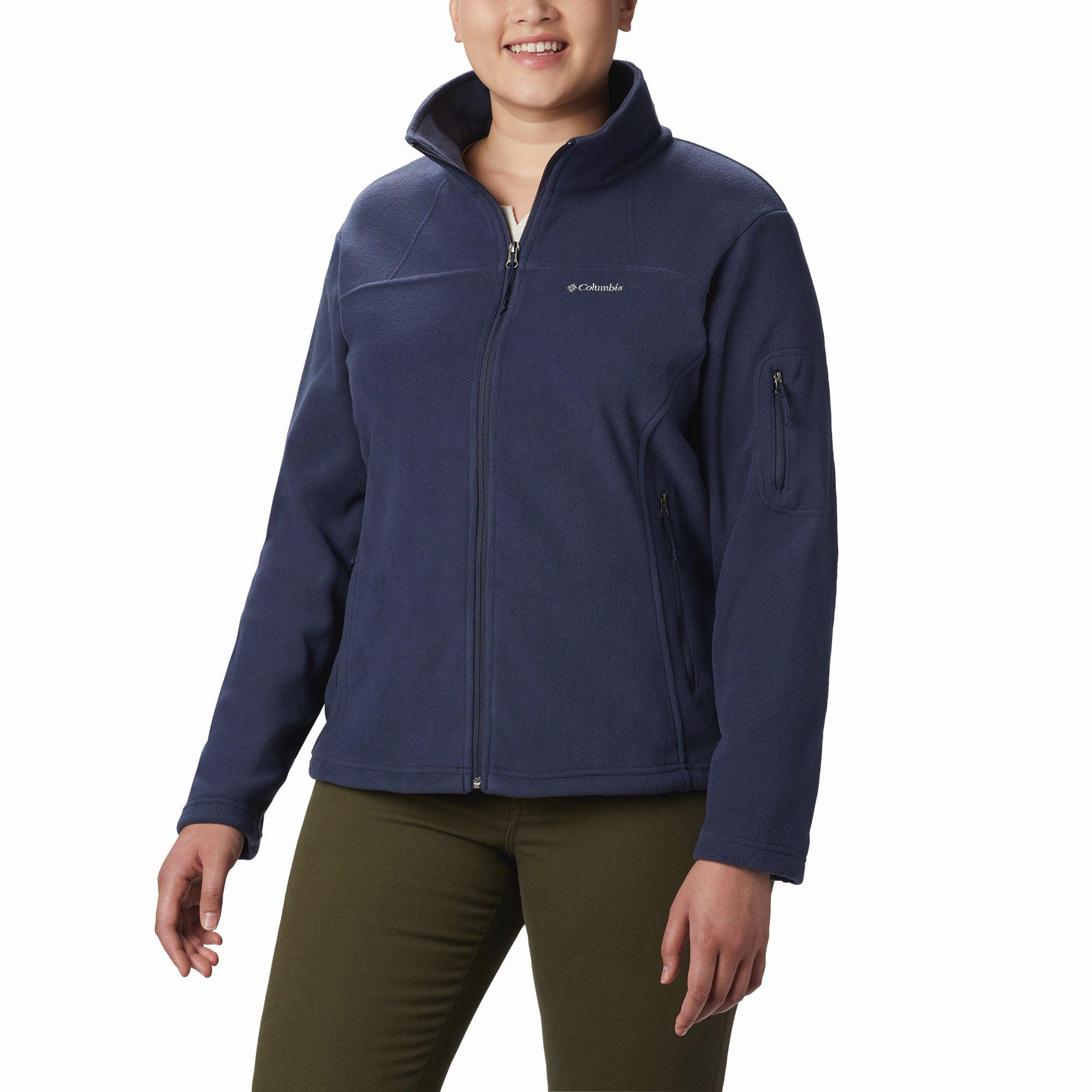 Women s Fast Trek II Full Zip Fleece Jacket Plus Size Columbia Sporting Life Online