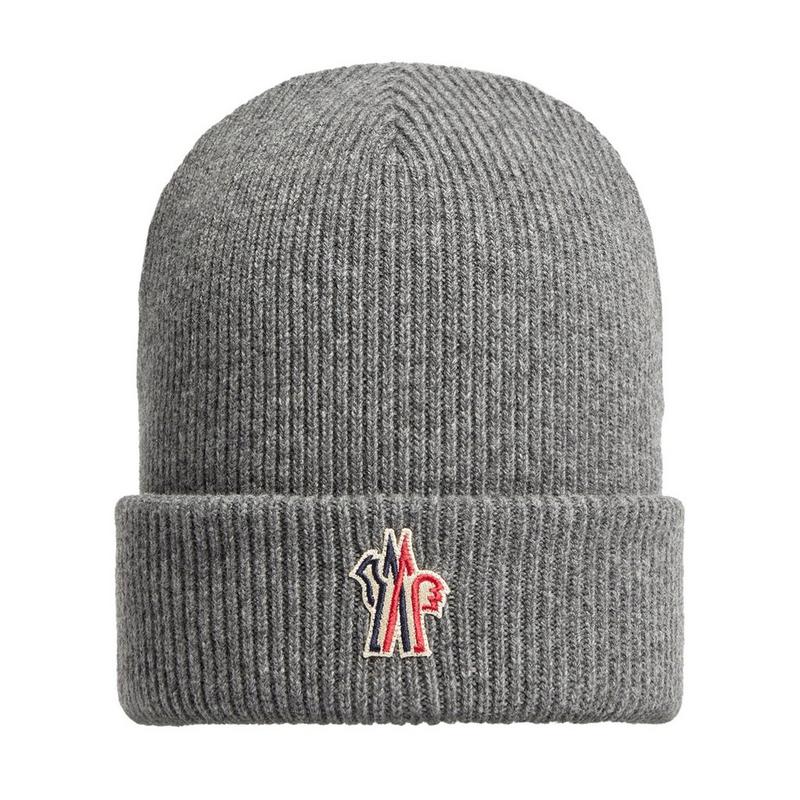 Moncler Grenoble Tuque avec logo en laine pour hommes