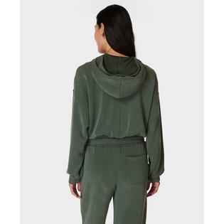 Sweaty Betty Chandail &agrave; capuchon court Sand Wash CloudWeight pour femmes