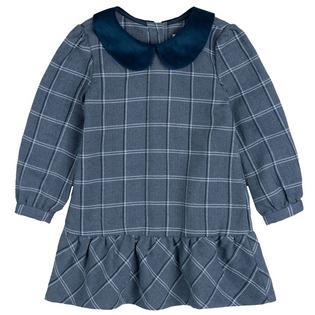 Girls' [2-10] Plaid Tweed Collared Dress