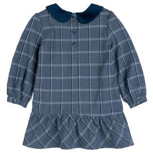 Miles The Label Girls' [2-10] Plaid Tweed Collared Dress