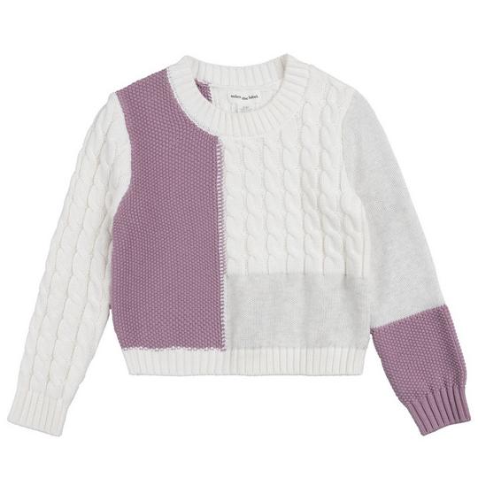Miles The Label Chandail en tricot   blocs de couleur pour filles  2-10 