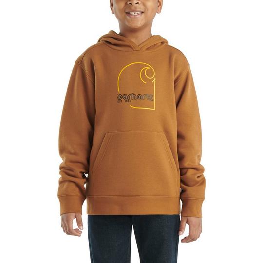 Carhartt Chandail en molleton   capuchon avec logo pour gar ons  8-16 