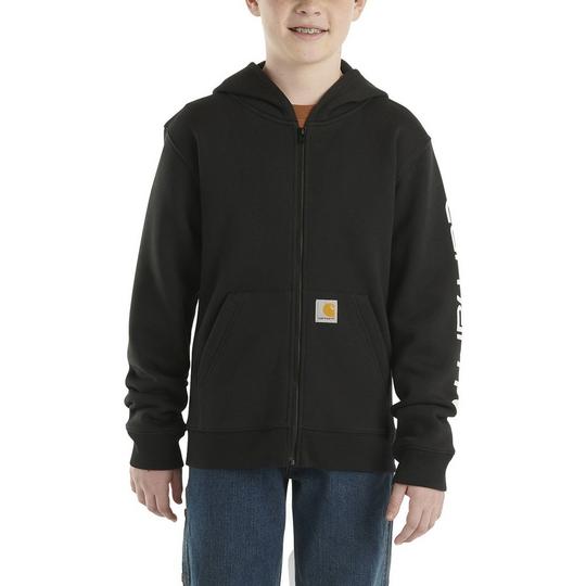 Carhartt Junior Boys   8-16  Fleece Full-Zip Logo Hoodie