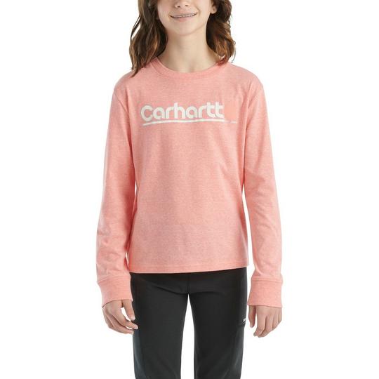 Carhartt Junior Girls   8-16  Long Sleeve Core Logo T-Shirt
