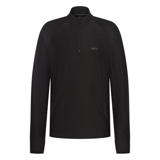 BOSS Men s Active Zip-Neck Top