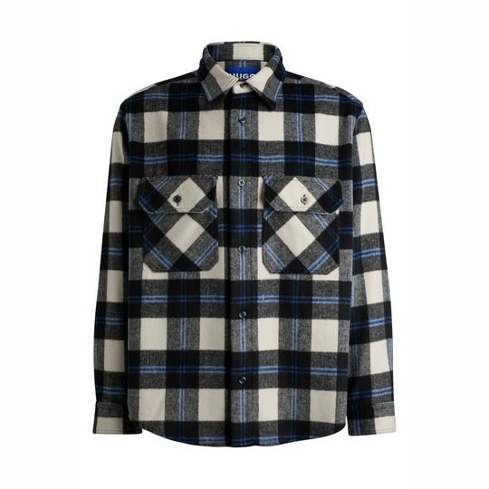 HUGO Men s Ebolt Brushed Overshirt