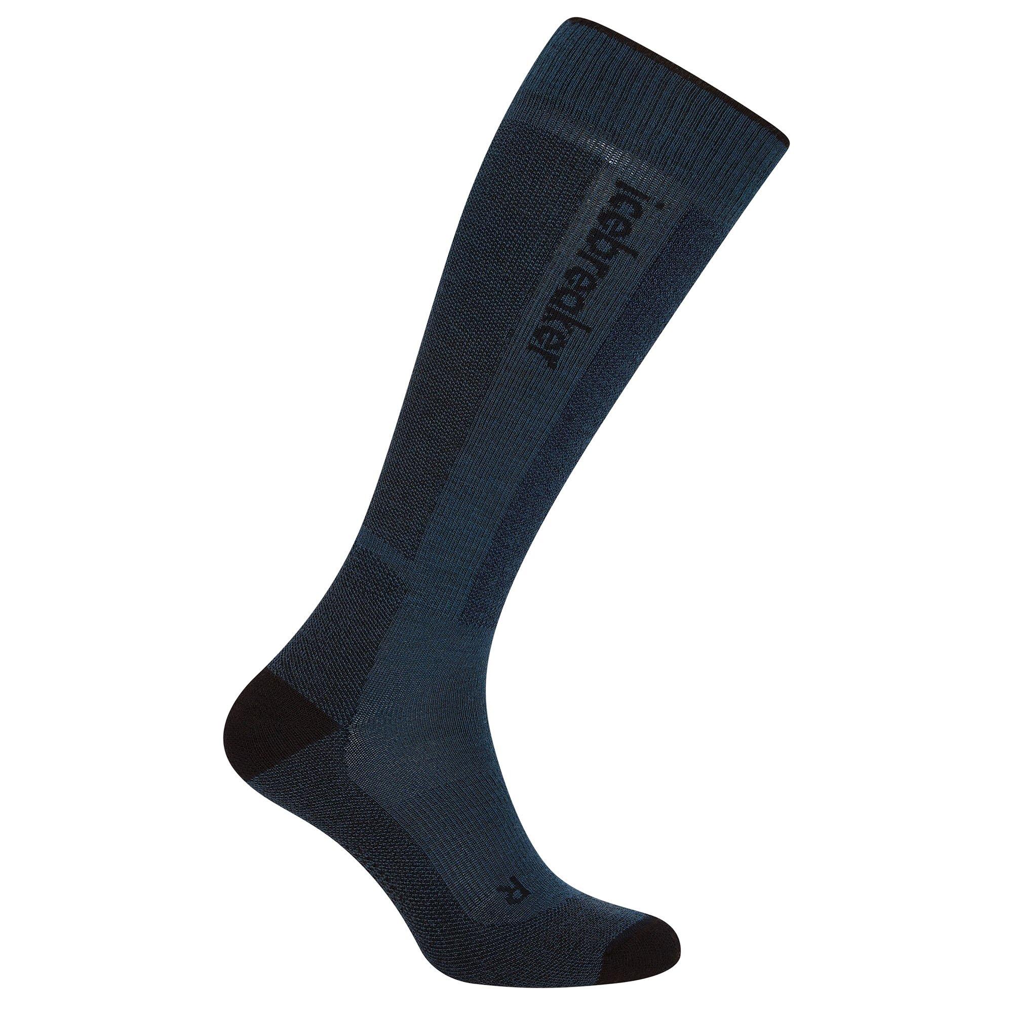 Icebreaker | Men's Merino Ski+ Light Over-the-Calf Socks, Abyss Black Midnight, Size XL