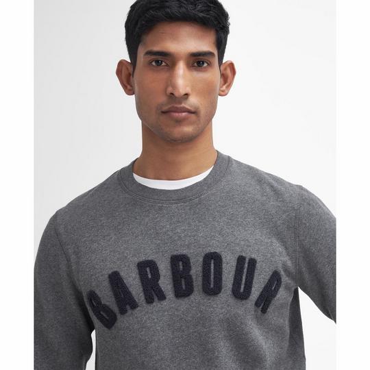 Barbour Men s Prep Logo Sweatshirt Light Heather Grey Size Medium