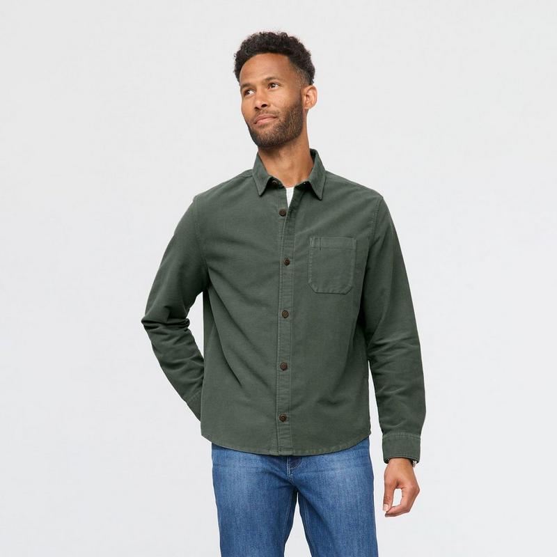 DUER Chemise Moleskine No Sweat pour hommes