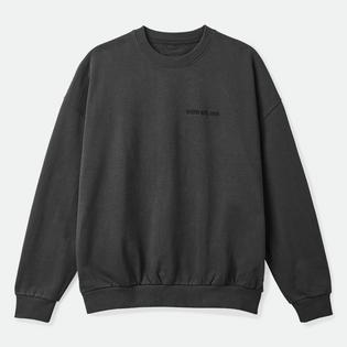 Brixton  Chandail épais et surdimensionné à col rond à broderie pour hommes