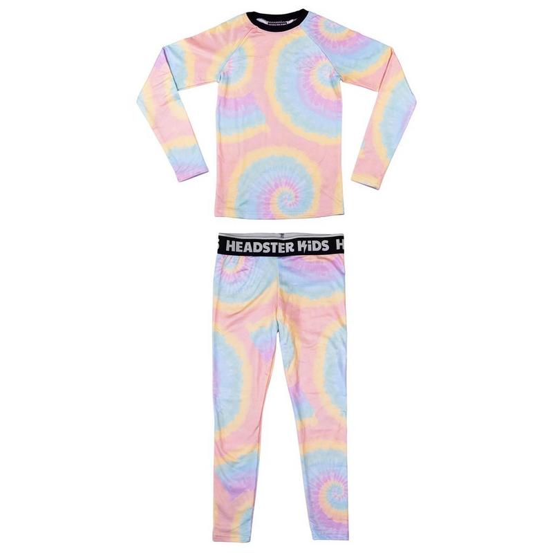 Headster Kids Ensemble deux pi&egrave;ces de couche de base Tie-Dye pour enfants [2-10]