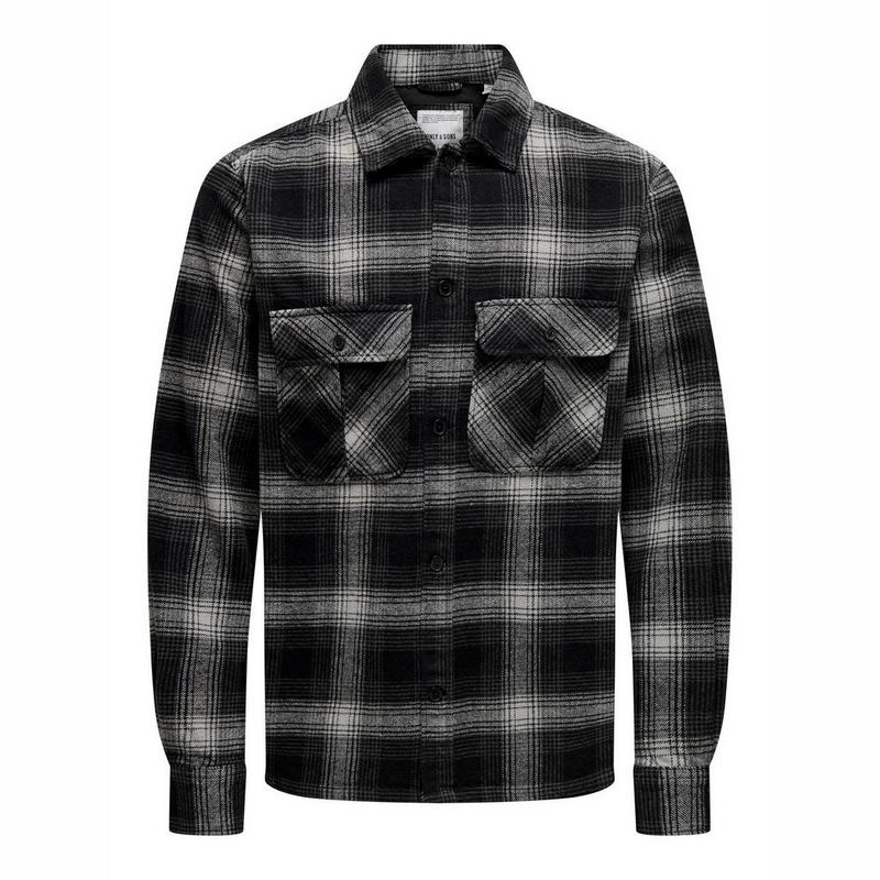 Only & Sons Surchemise &agrave; carreaux Cedric pour hommes