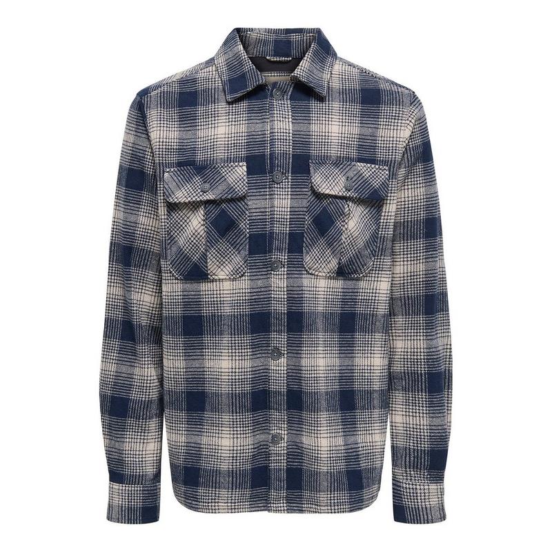 Only & Sons Surchemise &agrave; carreaux Cedric pour hommes