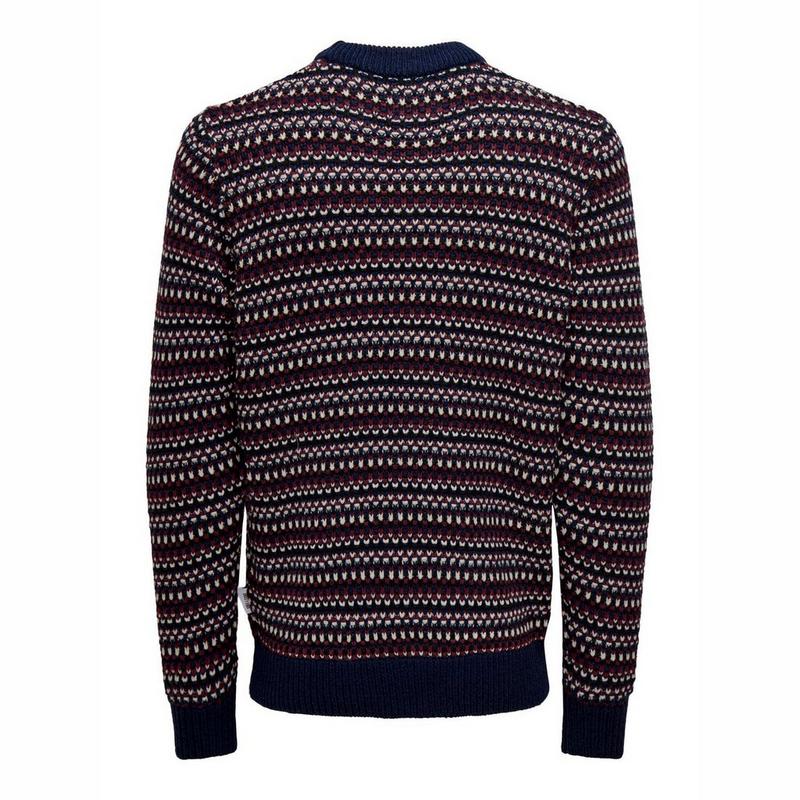 Only & Sons Men's Musa Structure Knit Crew Sweater