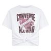 Junior Girls   8-16  Tie-Front Sneaker Graphic T-Shirt