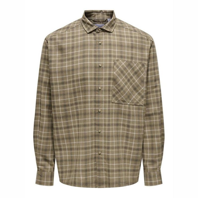 Only & Sons Chemise &agrave; manches longues Archer pour hommes