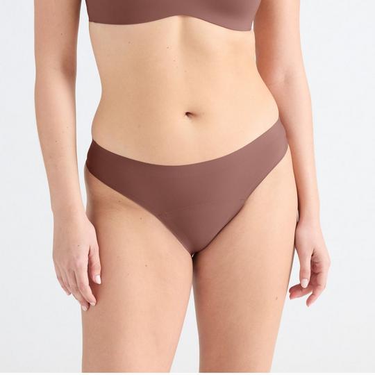 Knix Culotte tanga ultra-mince sans couture anti-fuite pour femmes