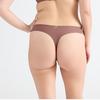 Culotte tanga ultra-mince sans couture anti-fuite pour femmes